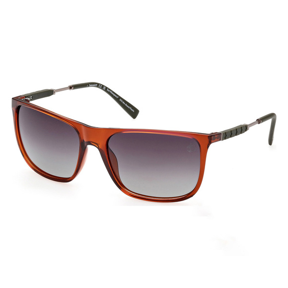 NWT TIMBERLAND TB9281 48R 62 Shiny Dark Brown Sunglasses - Picture 1 of 4